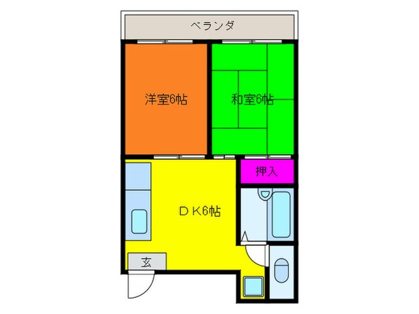 プルシャン城南の物件間取画像